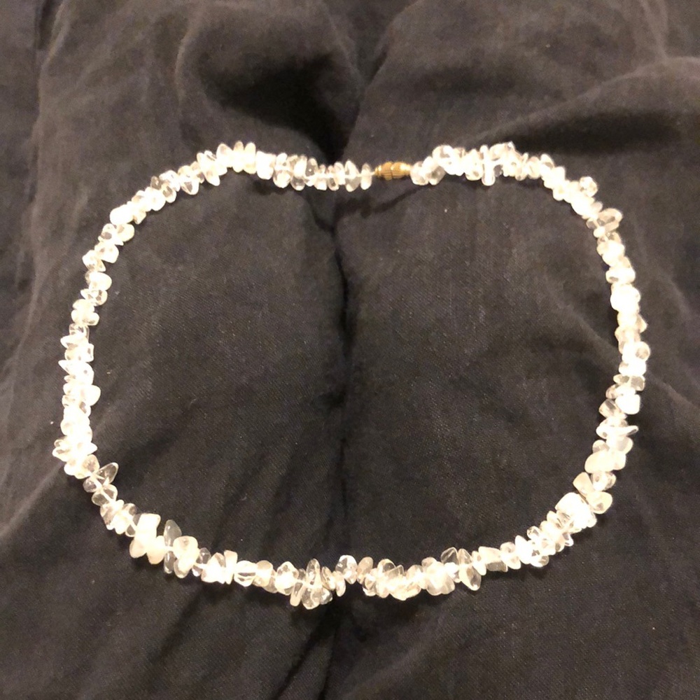 Elegant Clear Beaded crystal Necklace